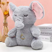Emmy the Breathing Elephant, 4-in-1 Sleep Buddy with Rhythmic Breathing, Calming Melodies & Soft Glow Lights