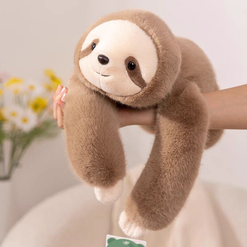 Hugging Sloth Bear Plush with Weighted Comfort Plush with Extra Long Arms for Hugging