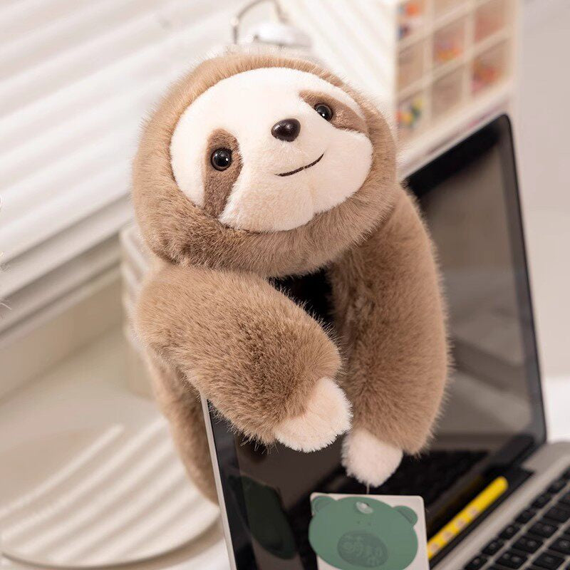 Hugging Sloth Bear Plush with Weighted Comfort Plush with Extra Long Arms for Hugging