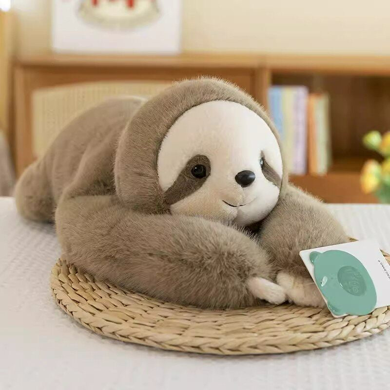Hugging Sloth Bear Plush with Weighted Comfort Plush with Extra Long Arms for Hugging