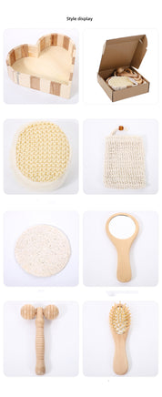 6-in-1 Wooden Spa Bath Gift Set