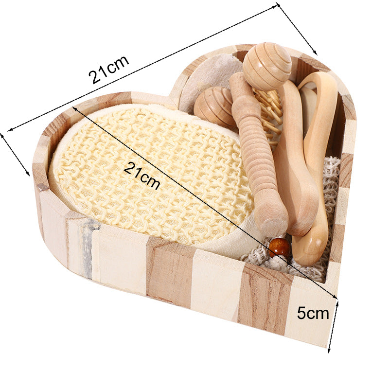 6-in-1 Wooden Spa Bath Gift Set