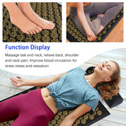 Shiatsu Acupressure Massage Mat with Pillow