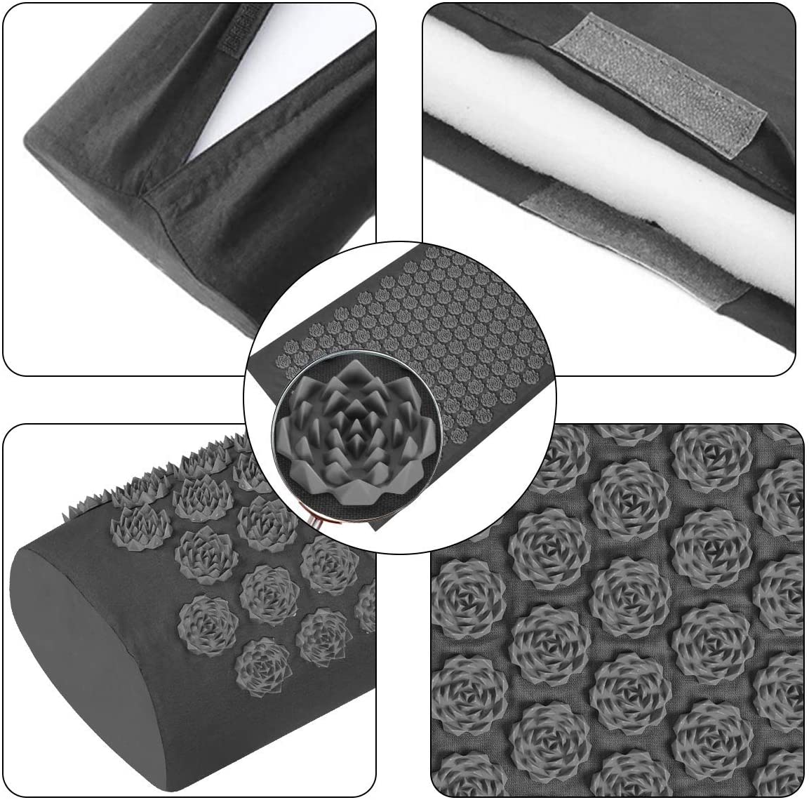 Shiatsu Acupressure Massage Mat with Pillow