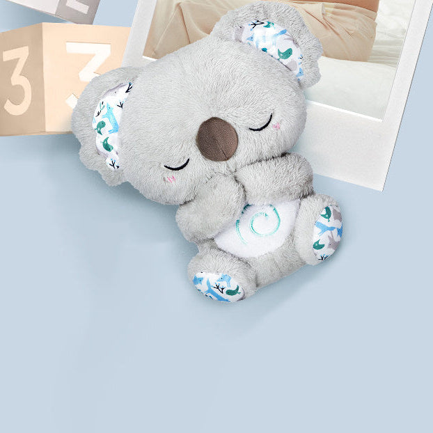 Original Koala Plush 4-in-1 Sleep Buddy, Soothing Rhythmic Breathing Plush with Calming Melodies & Soft Glow Lights