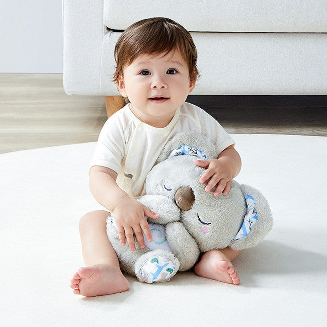 Original Koala Plush 4-in-1 Sleep Buddy, Soothing Rhythmic Breathing Plush with Calming Melodies & Soft Glow Lights