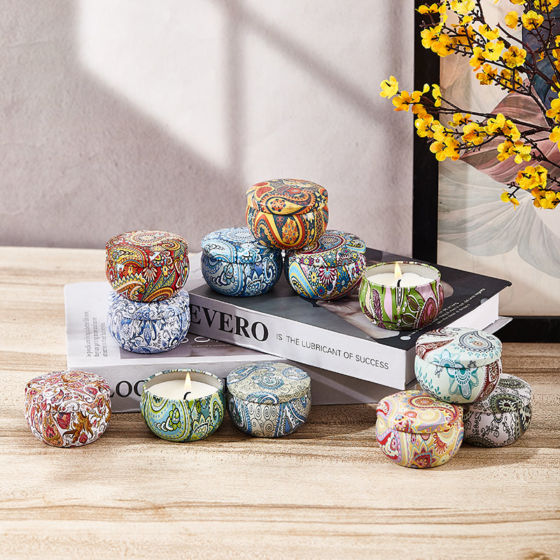 12-Piece Soy Scented Candle Set for Home & Gifts