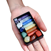 Chakra Crystal Gemstone Set – Natural Quartz & Minerals Gift Box