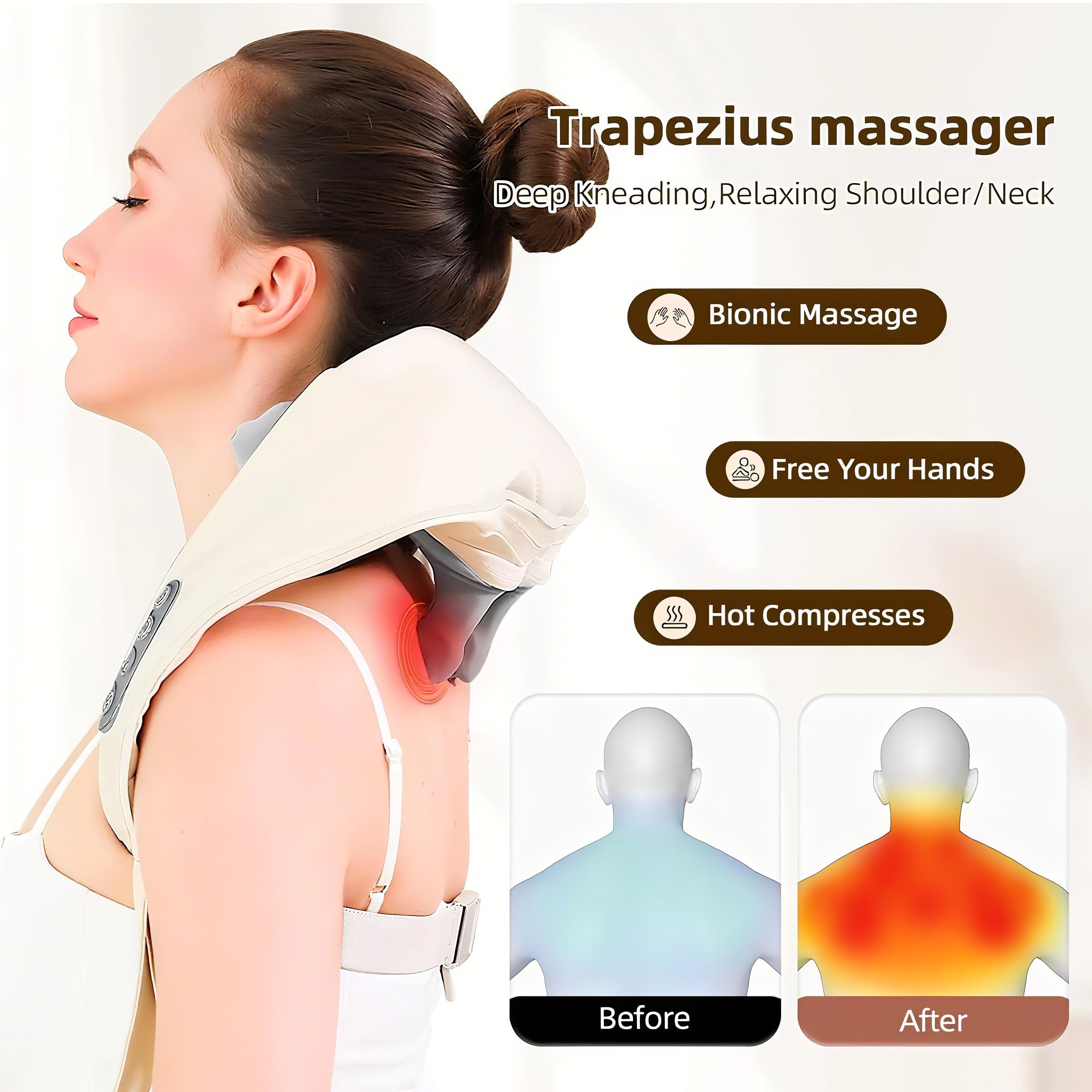 Cordless Shiatsu Neck and Back Massager