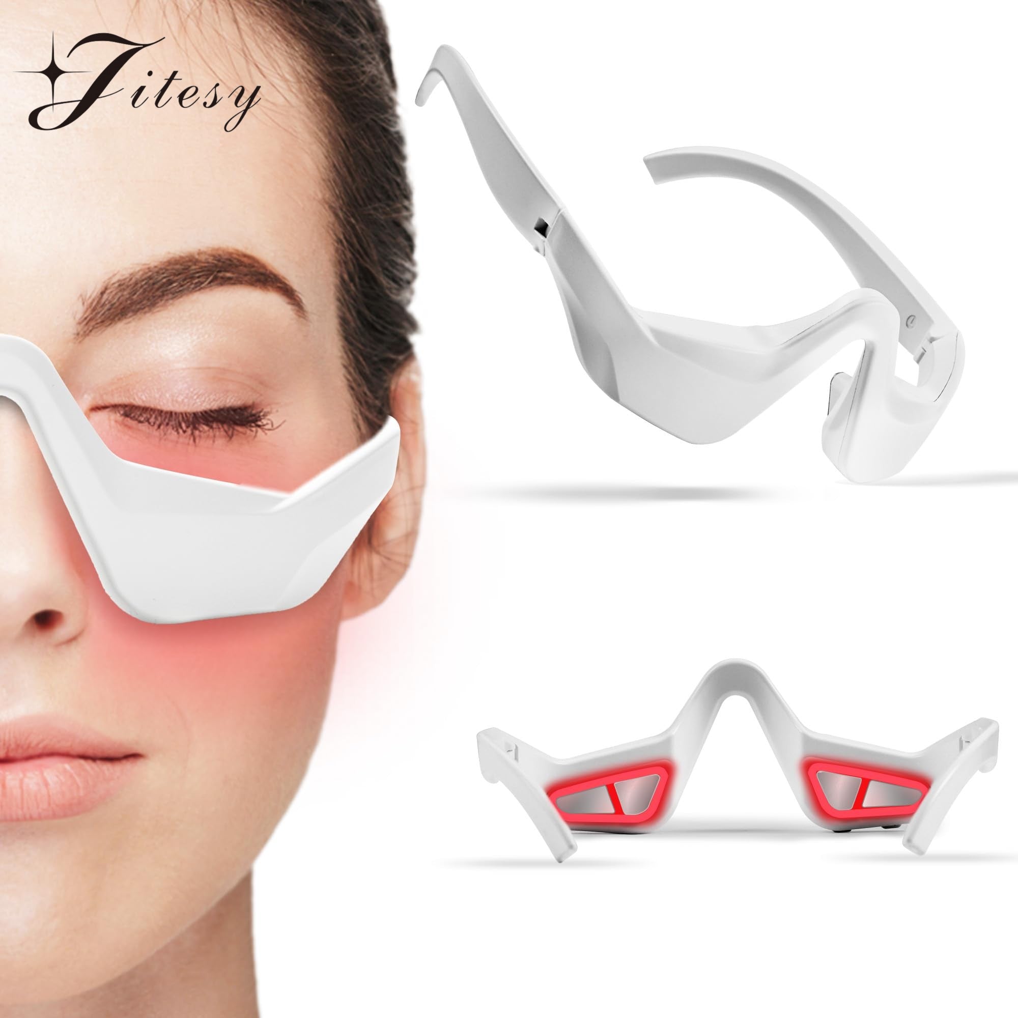 3D Red Light Eye Massager Glasses