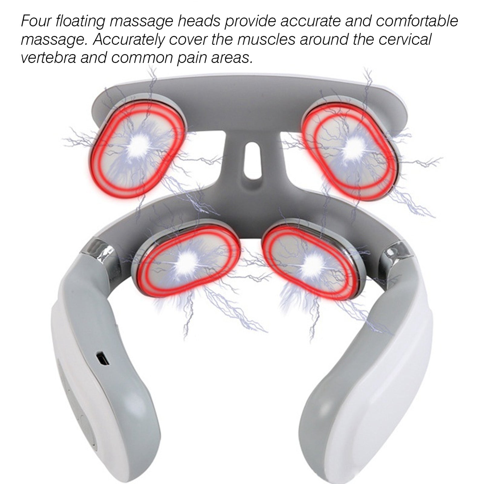 Electric 4-Head Neck Massager with Heat