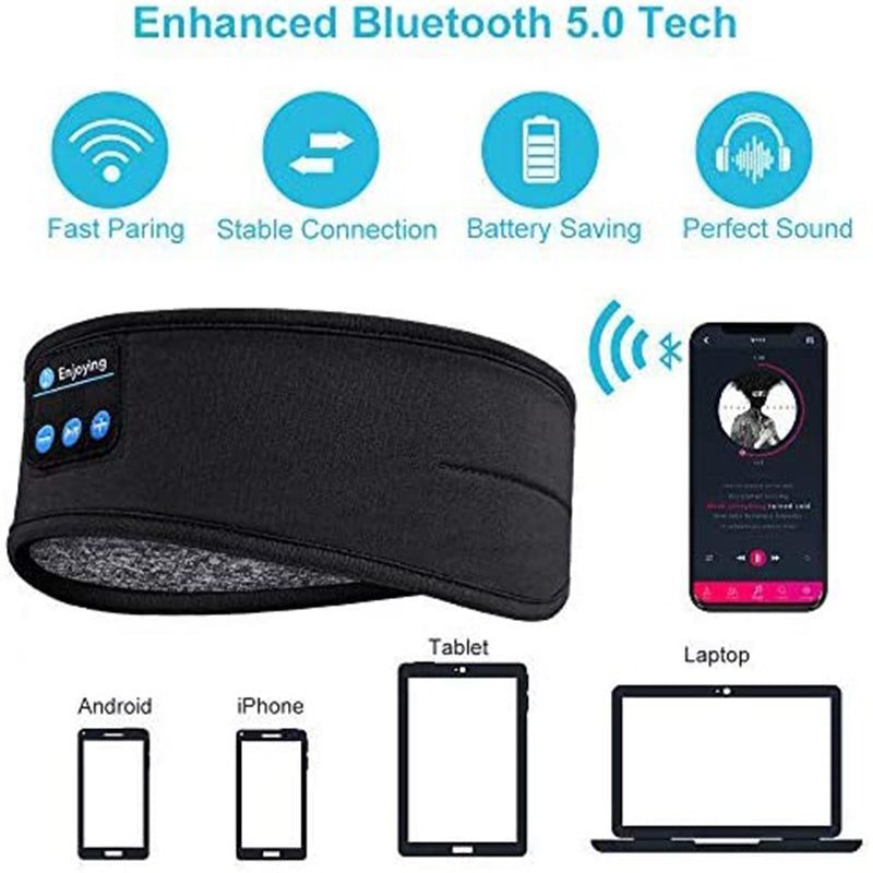 Bluetooth Sleep Headband with Wireless Headphones