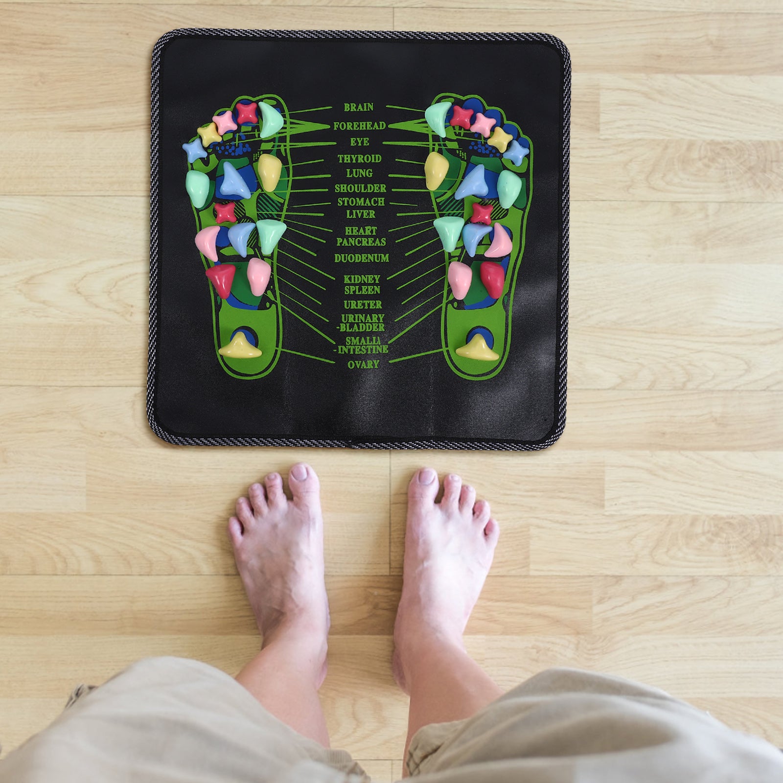 Portable Foot Reflexology Acupressure Massage Mat