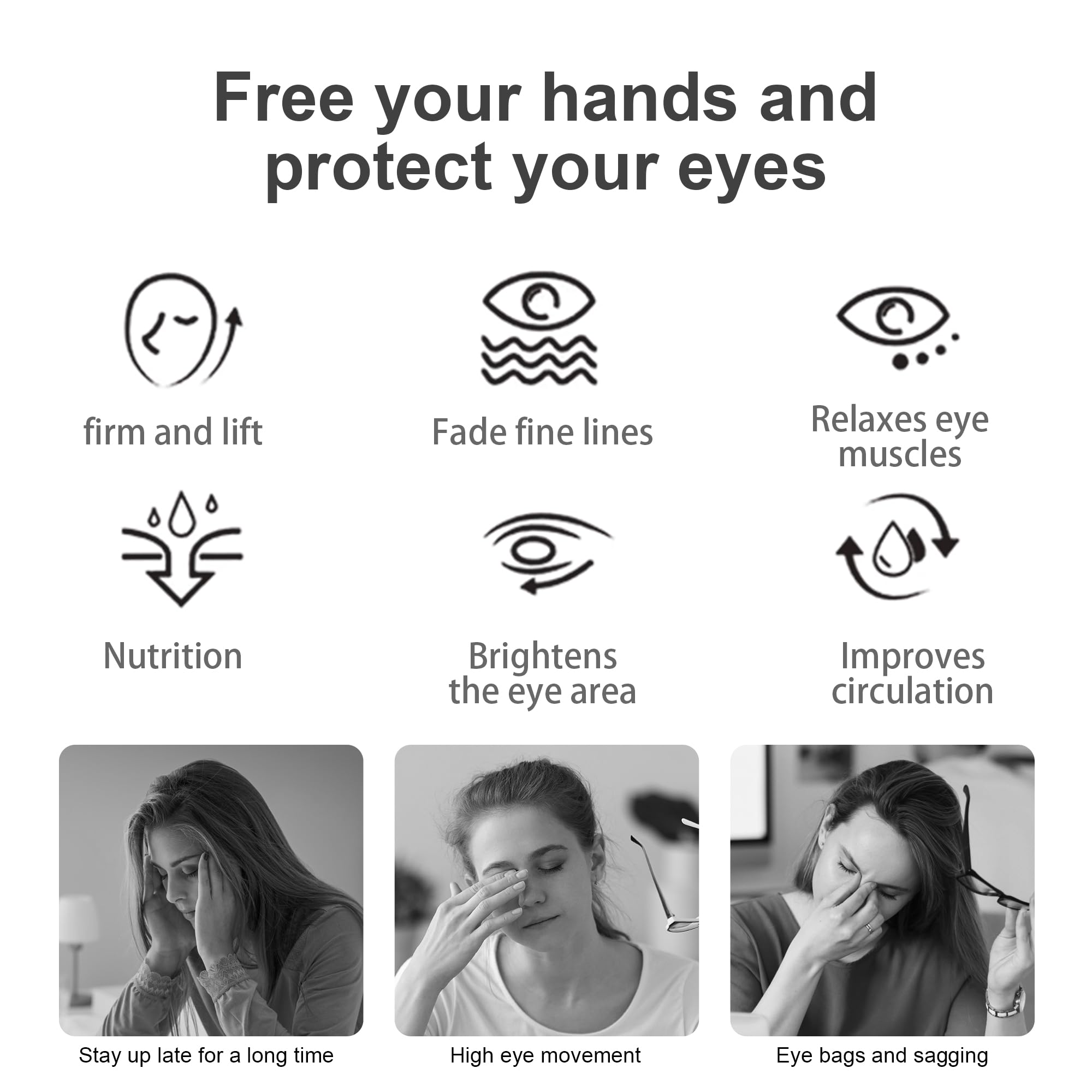 3D Red Light Eye Massager Glasses