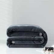 Luxury Weighted Blanket – Solid Color Coral Fleece 360g/m² with Secure Piping