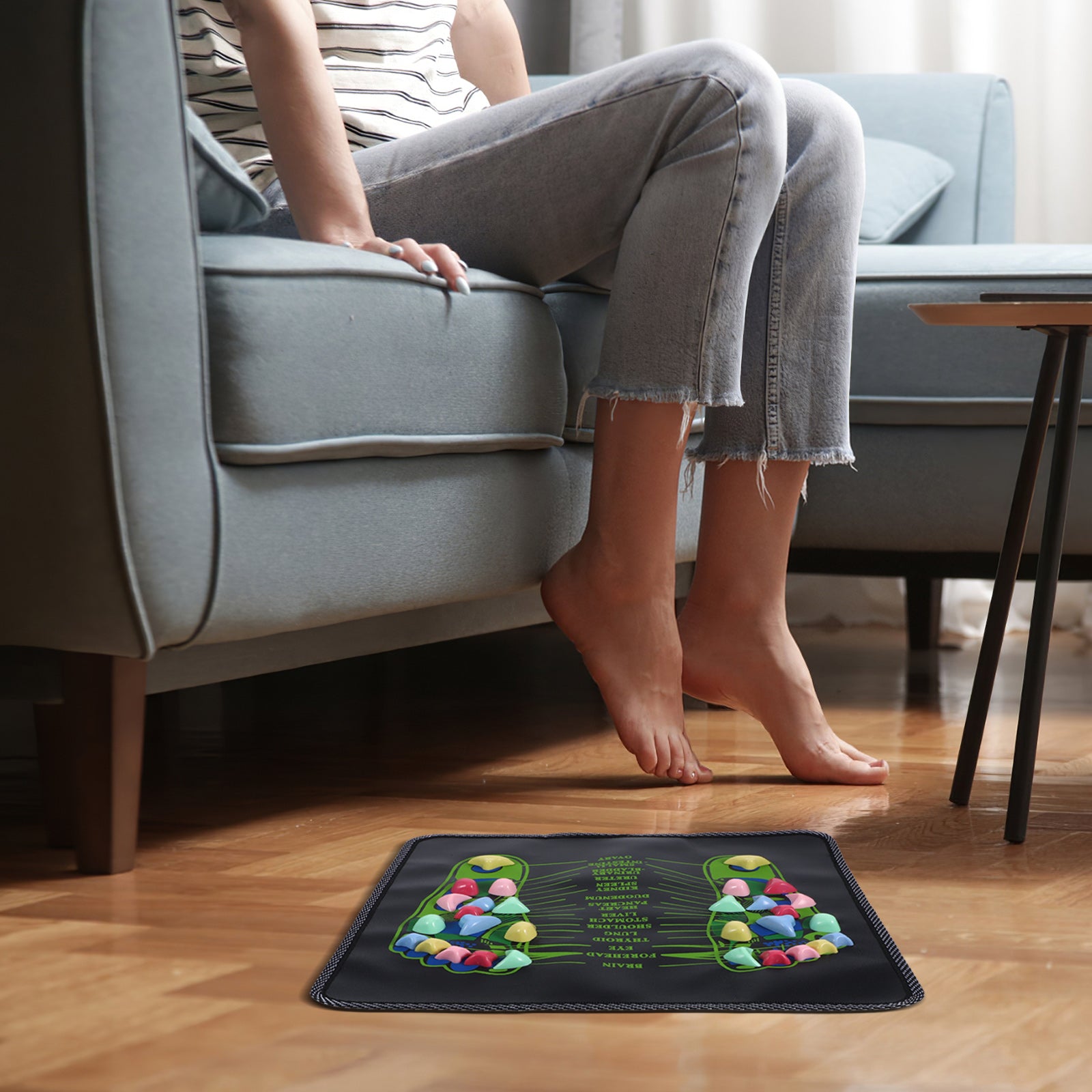 Portable Foot Reflexology Acupressure Massage Mat