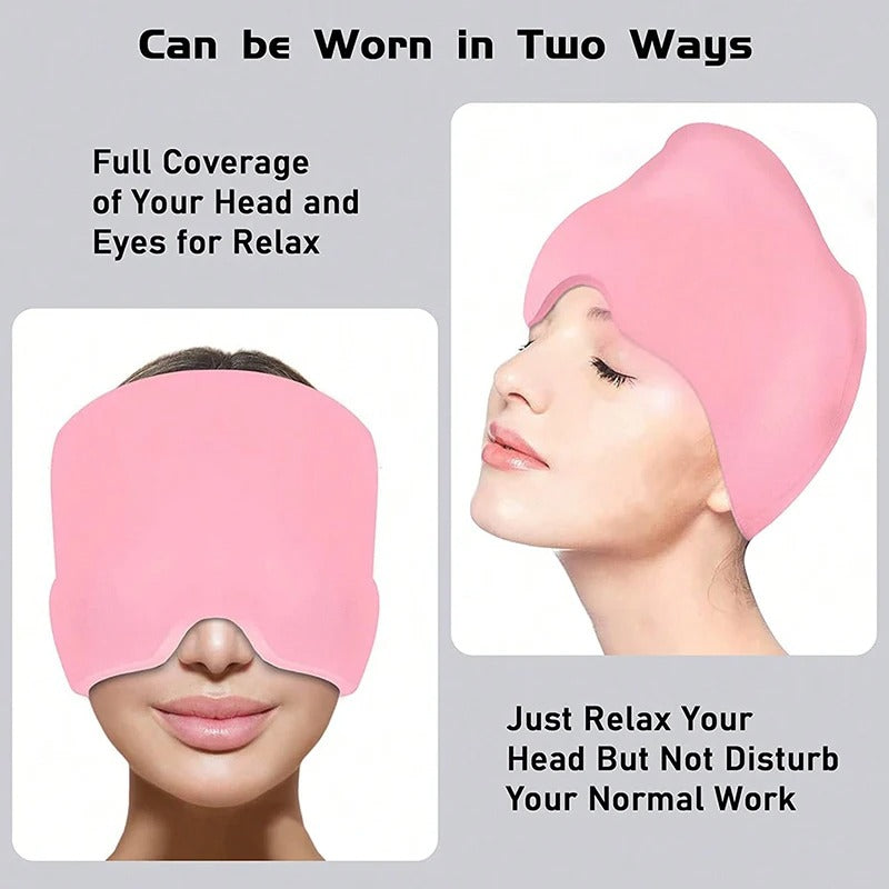 Gel Head Ice Cap Cold Hot Wrap